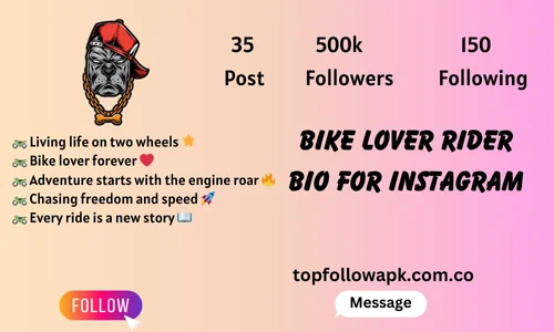 Bike lover rider bio for instagram