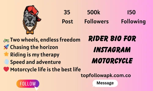 rider bio for instagram motorcycle