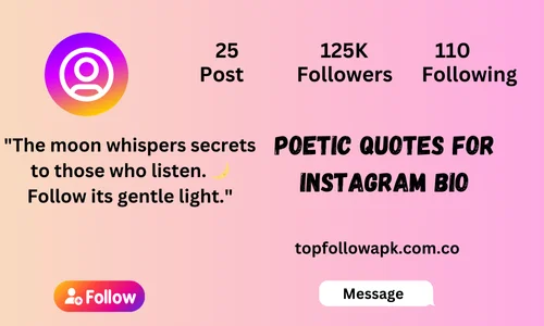 Poetic Quotes for Instagram Bio