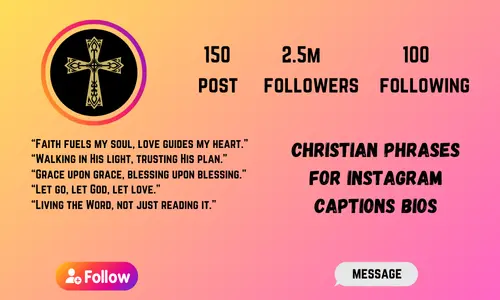 Christian Phrases for Instagram Captions Bios